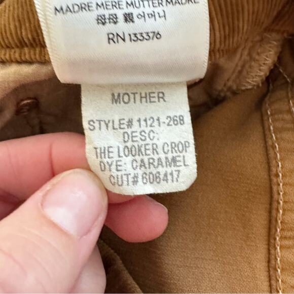 Mother Denim The Looker Crop Pant in Caramel Size 28 - Picture 13 of 14